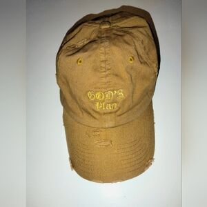 KBethos Vintage (Tan/Brown) "God's Plan" Embroidered Distressed Hat